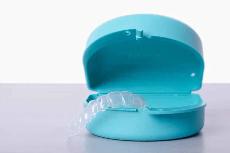 Clear retainers in storage case