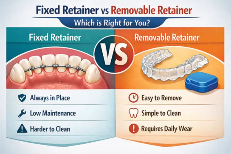 Fixed retainer and removable retainer comparison