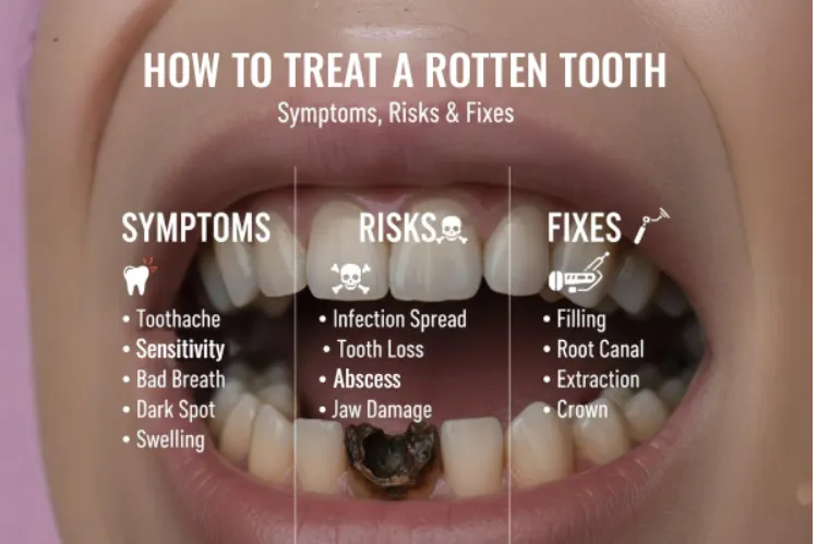 How to treat a rotten tooth