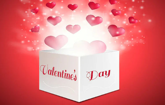 image of a Valentine’s Day mystery box