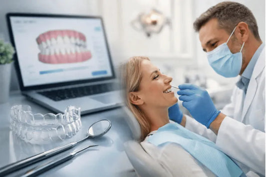 Teeth aligners without a dentist vs in office.