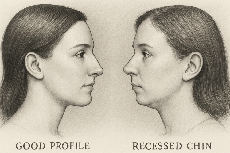 Normal face vs recessed face 