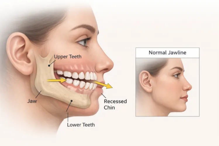 Recessed Chin and Overbite: Causes and Treatment