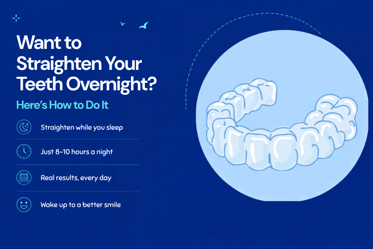Night-only aligners to straighten teeth