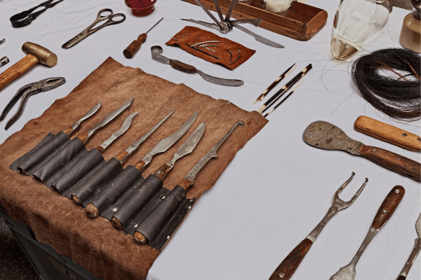 Ancient surgical and dental instruments
